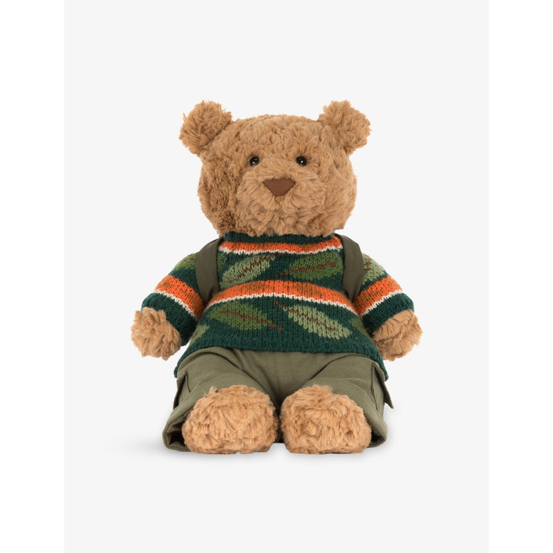 Jellycat Bartholomew Bear 26cm soft toy with hiking outfit - British product