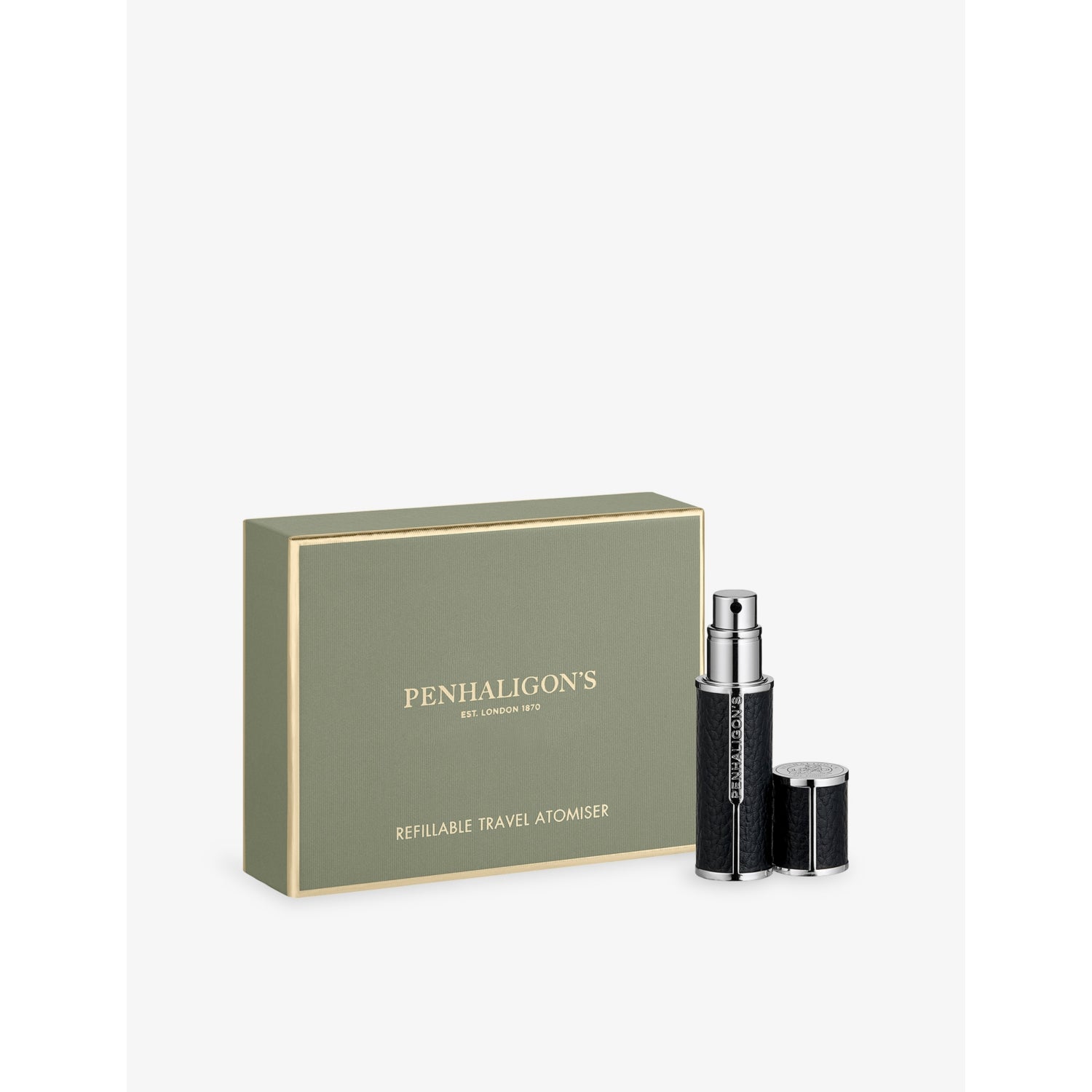 Penhaligon's refillable travel atomiser 5ml black - British product