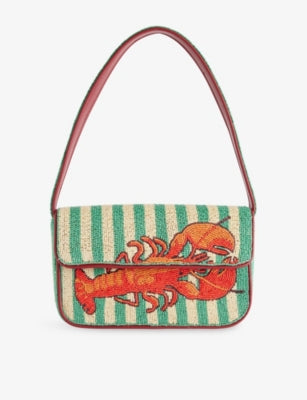 Staud Tommy Beaded Shoulder Bag