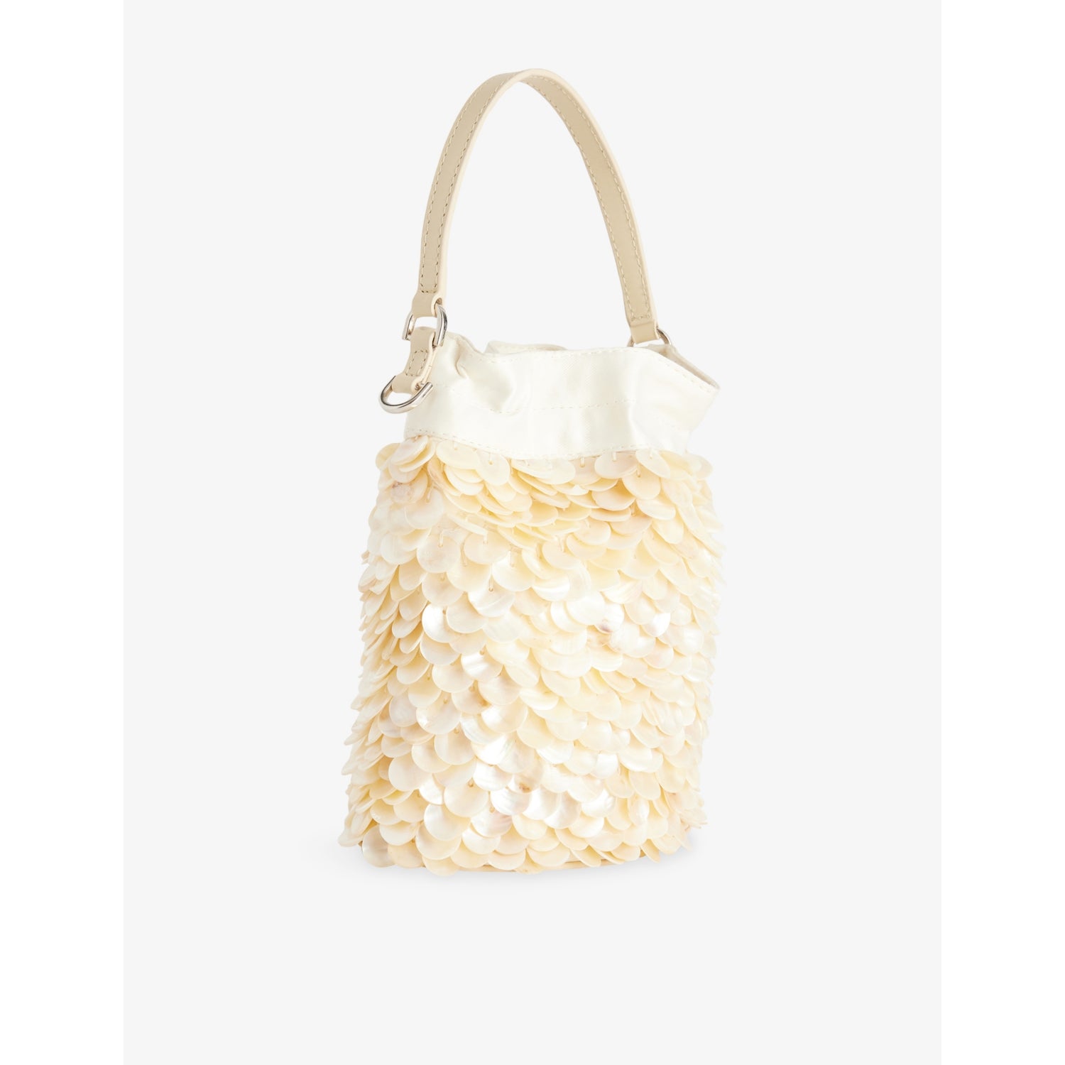 Staud Lila mini pearl oyster shell bucket bag, (British brand)