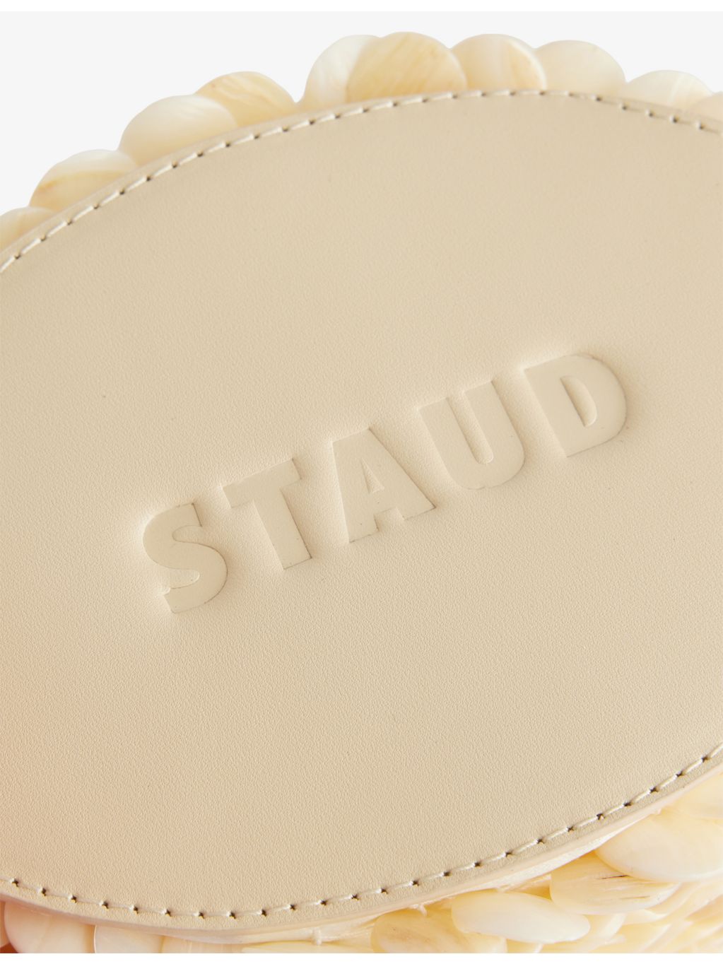 Staud Lila mini pearl oyster shell bucket bag, (British brand)