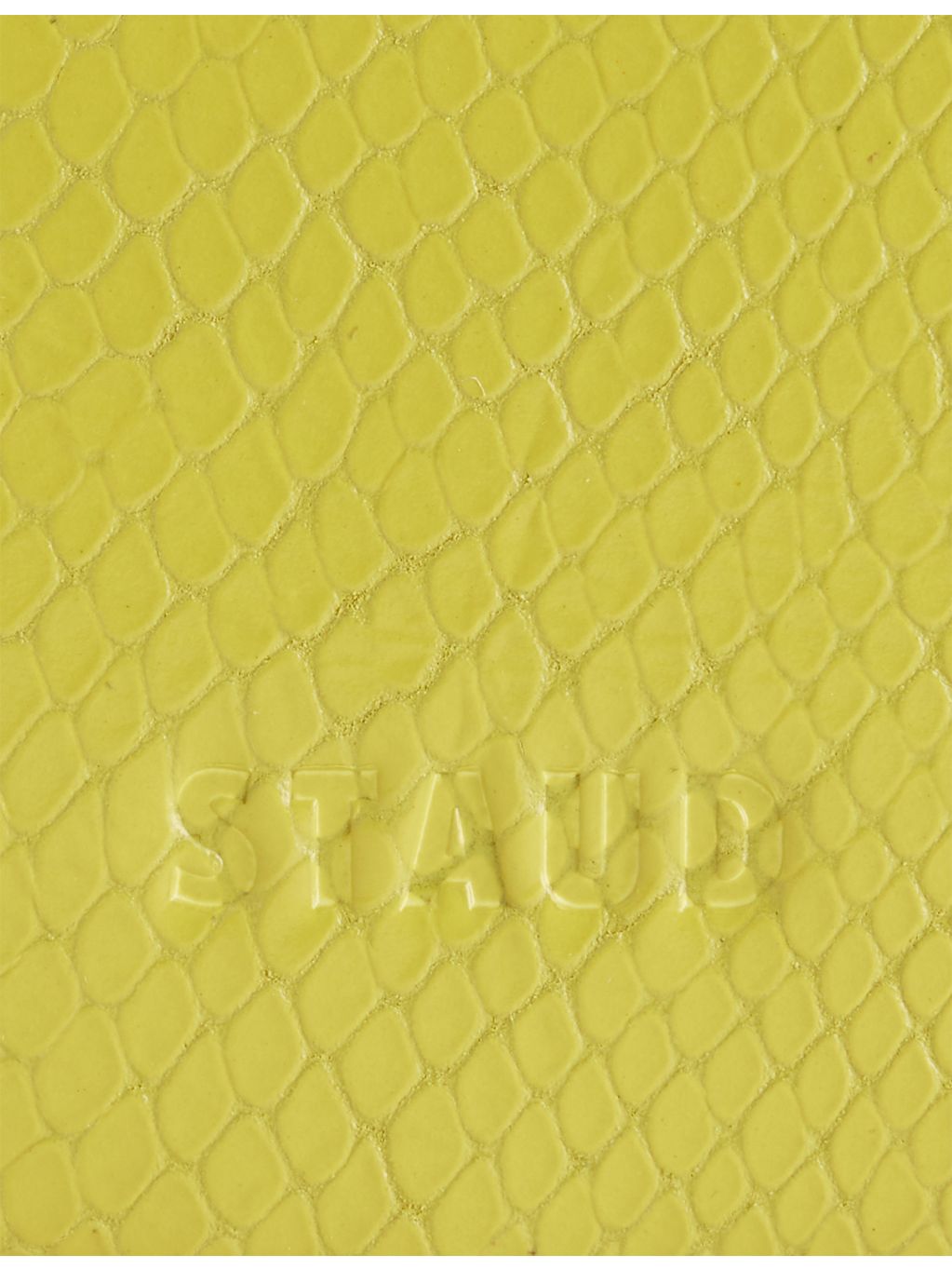 Staud Ollie leather shoulder bag with two-tone strap - British product