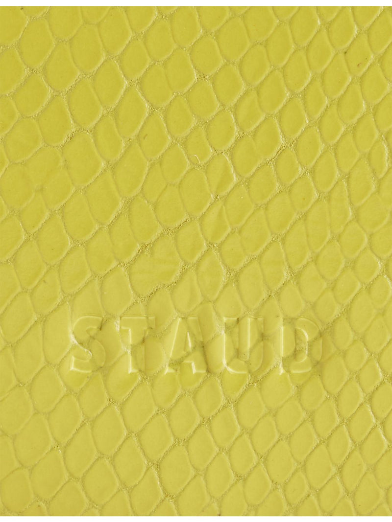 Staud Ollie leather shoulder bag with two-tone strap - British product