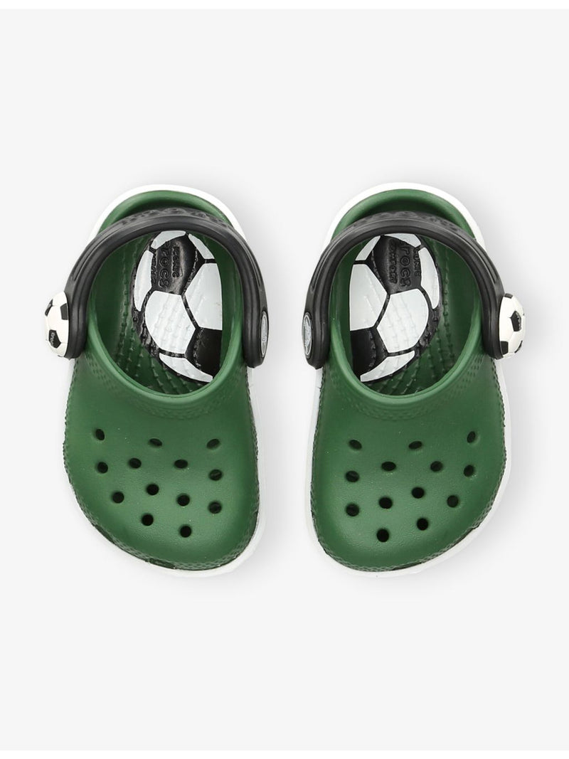 Crocs kids soccer turf rubber clogs in camouflage print (British brand)