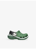 Crocs kids soccer turf rubber clogs in camouflage print (British brand)