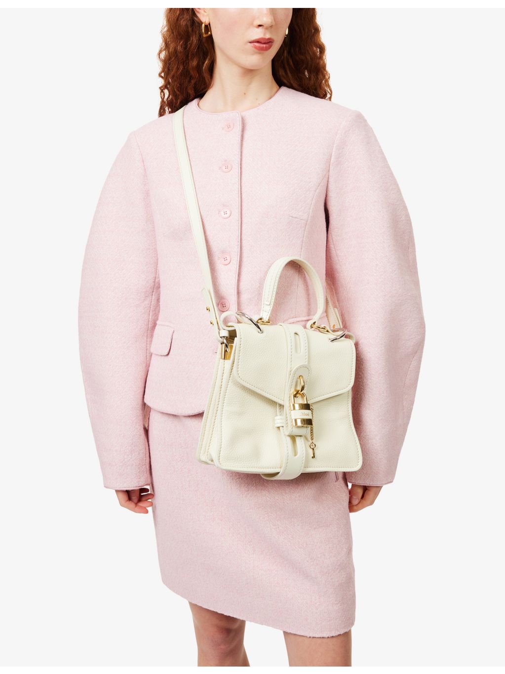 Chloé Aby Day leather top-handle bag, pre-loved (British brand)