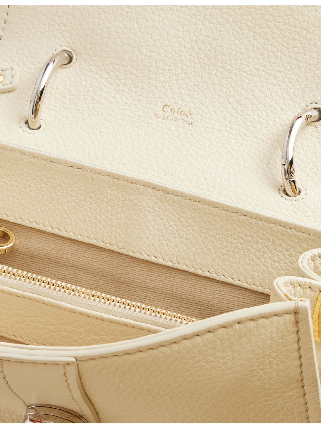 Chloé Aby Day leather top-handle bag, pre-loved (British brand)