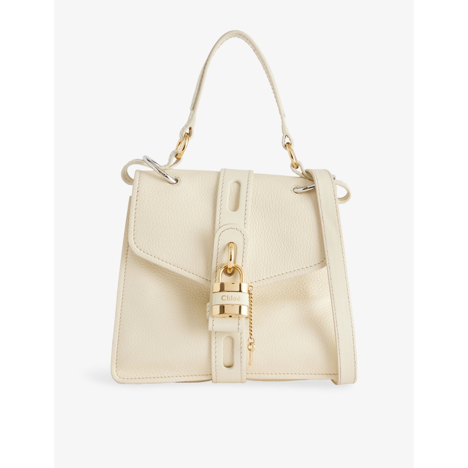 Chloé Aby Day leather top-handle bag, pre-loved (British brand)