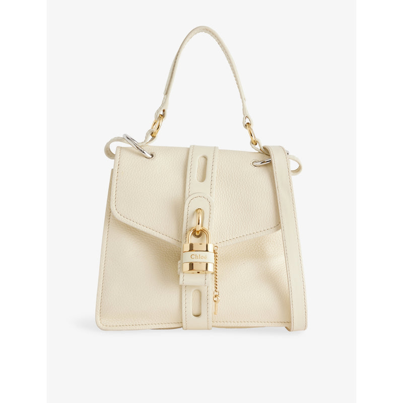 Chloé Aby Day leather top-handle bag, pre-loved (British brand)
