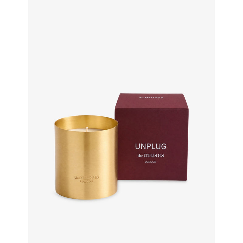 The Muses London Unplug scented candle 220g, imported from the UK