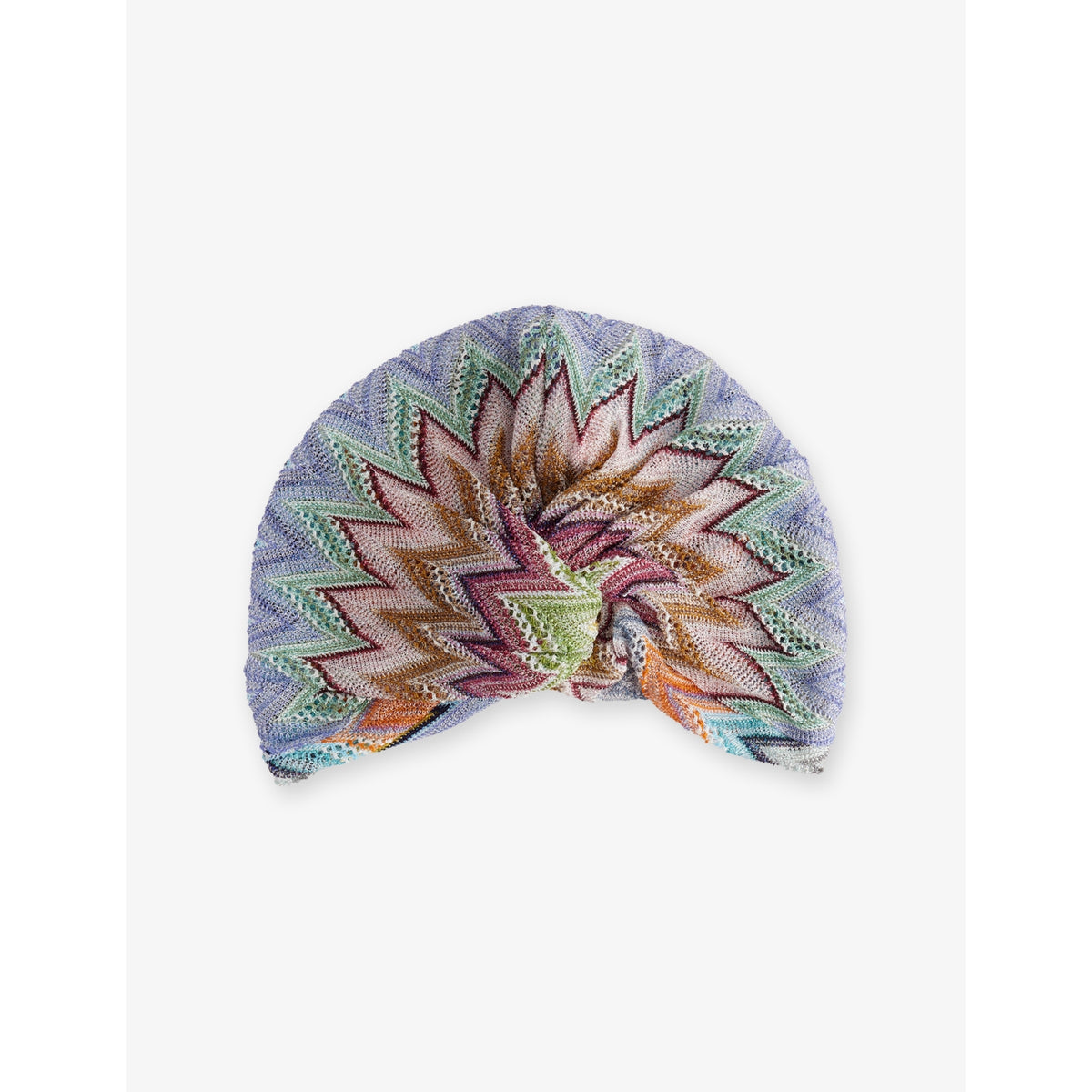 Missoni Chevron Metallic-Knit Turban