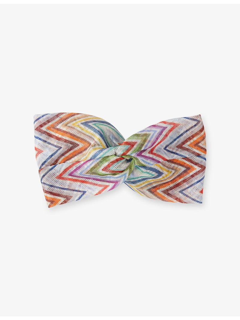Missoni chevron knit twist headband 100% polyester, UK version