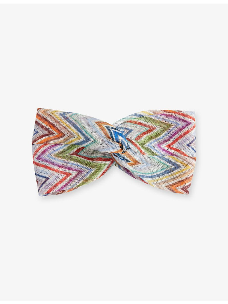 Missoni chevron knit twist headband 100% polyester, UK version