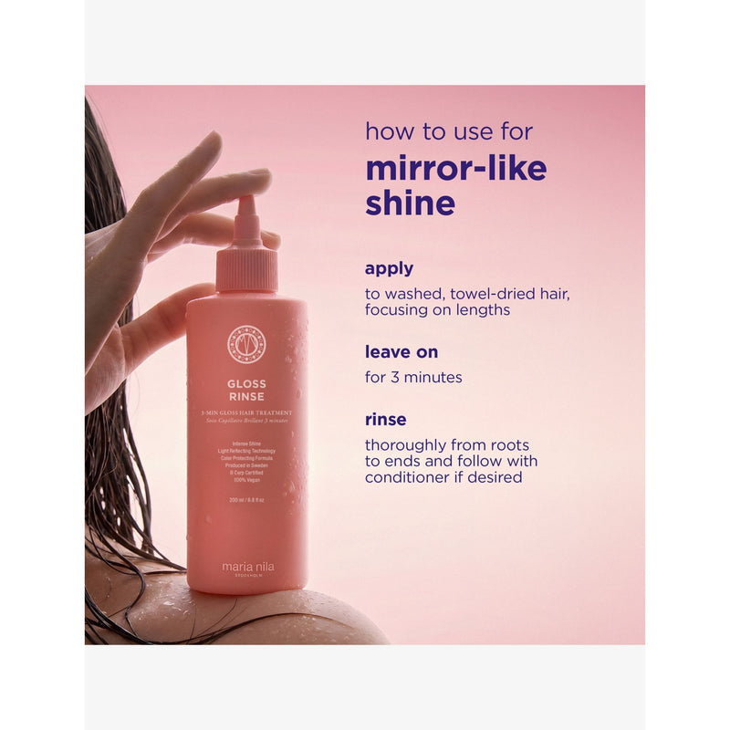Maria Nila Mirror Gloss Rinse 200ml, British product