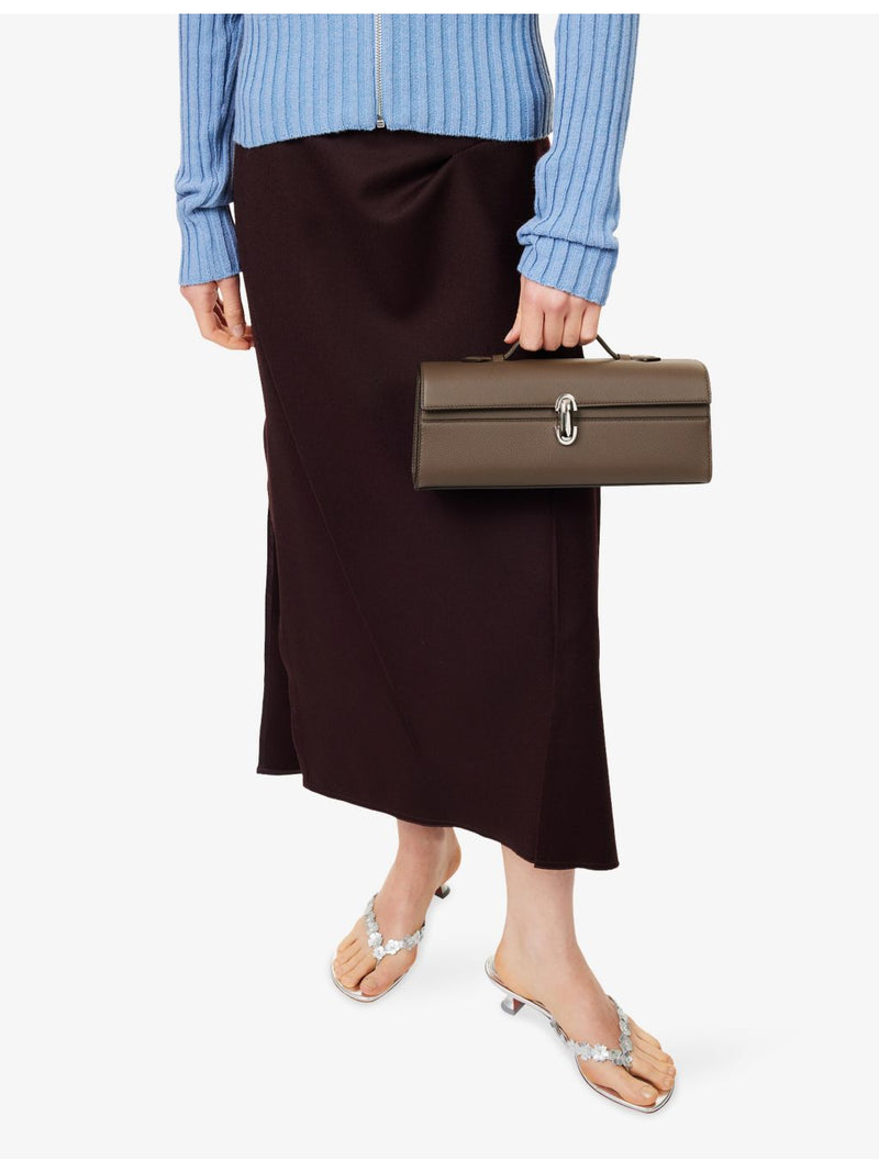 Savette Symmetry slim leather top-handle bag, UK version