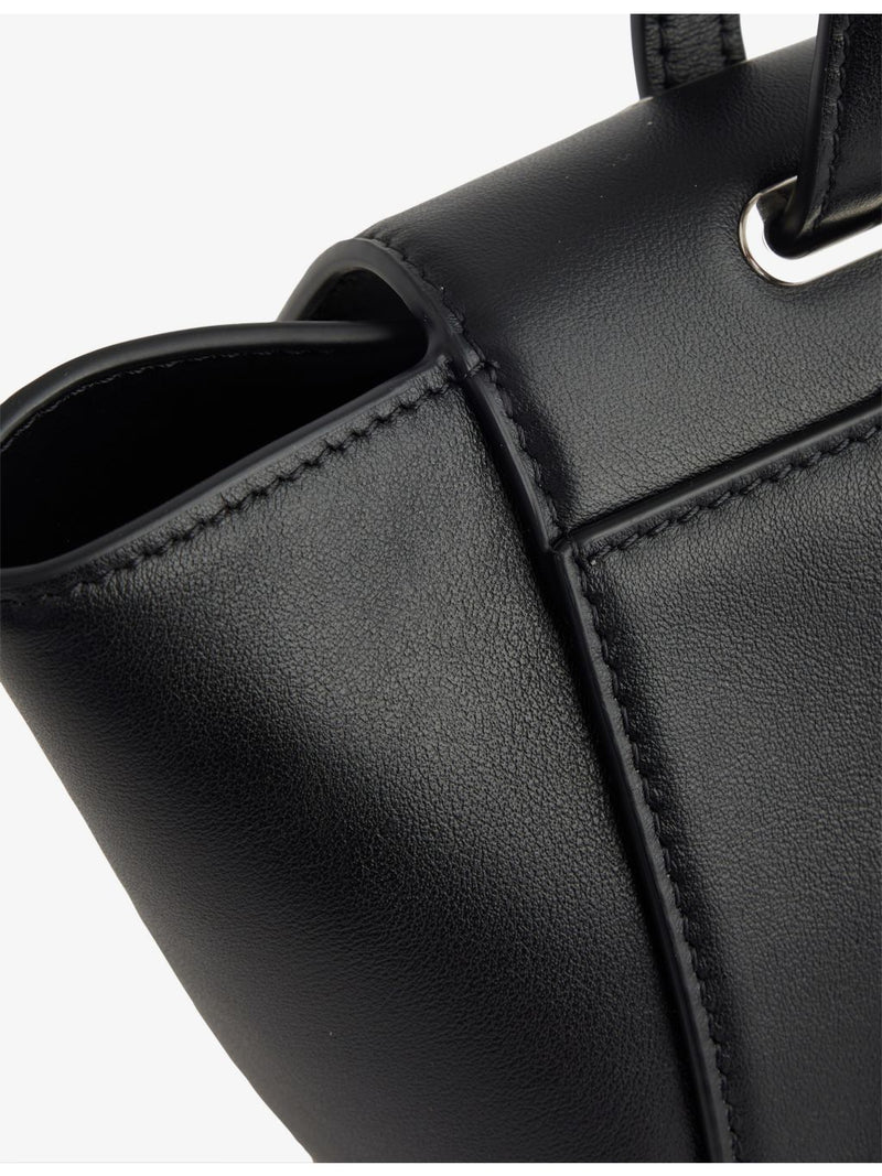 Savette Trapeze structured leather shoulder bag (British brand)