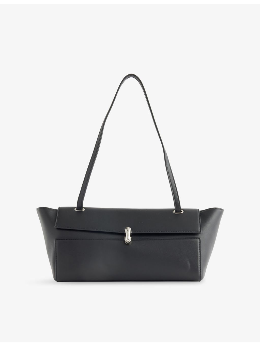 Savette Trapeze structured leather shoulder bag (British brand)