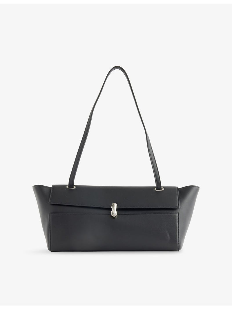Savette Trapeze structured leather shoulder bag (British brand)
