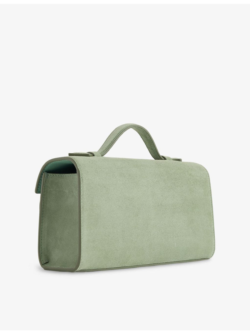Savette suede top-handle bag - British product