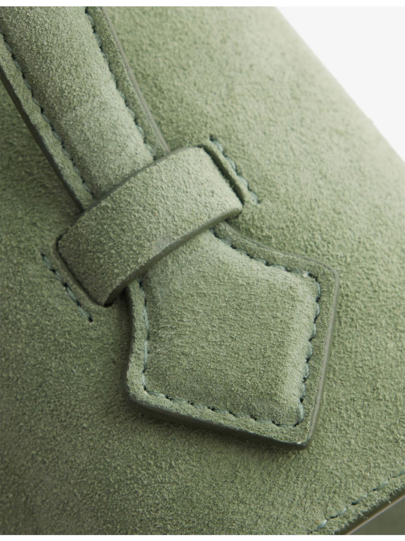 Savette suede top-handle bag - British product