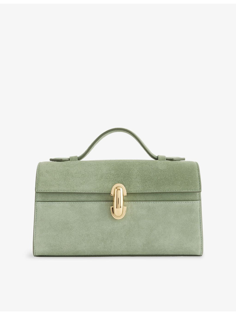 Savette suede top-handle bag - British product