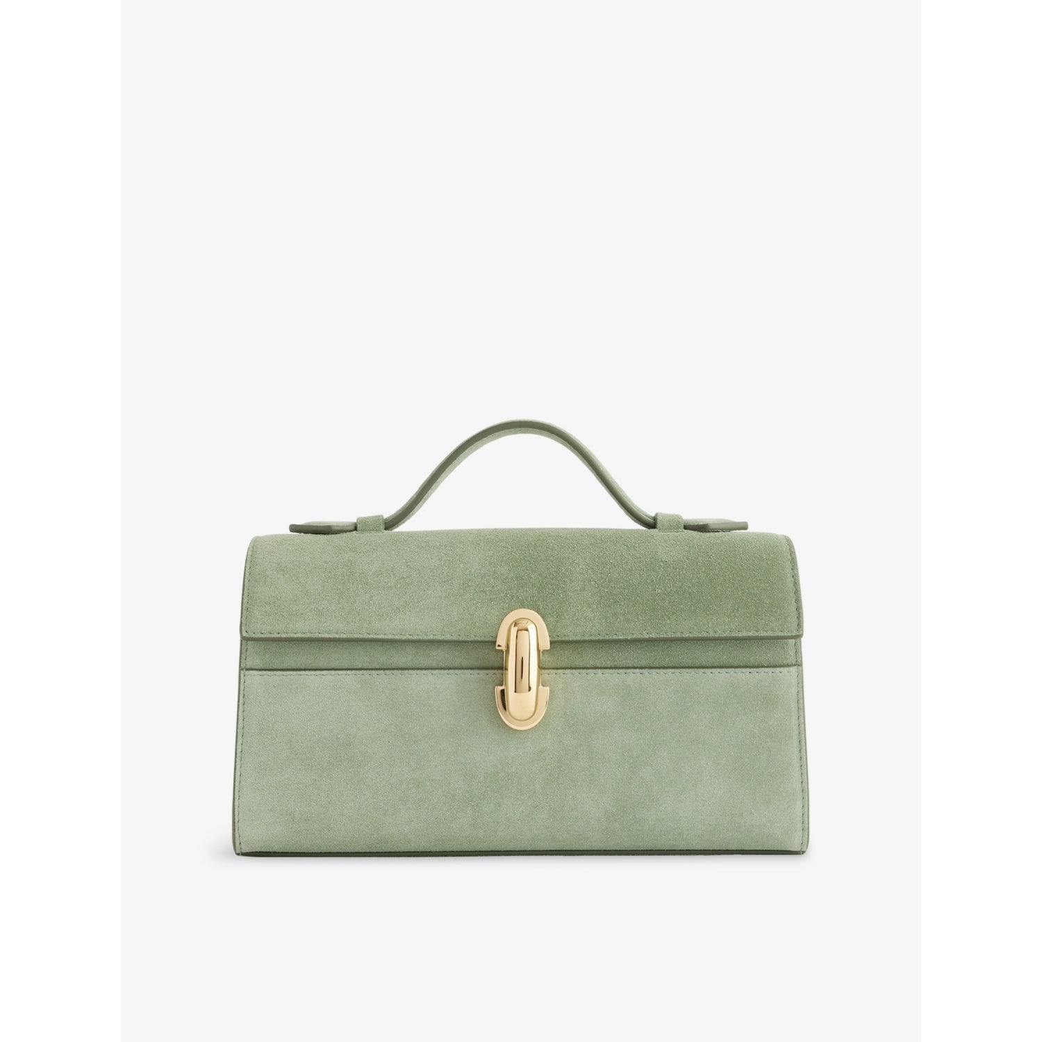 Savette suede top-handle bag - British product
