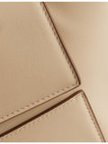 Savette Symmetry Trapeze leather shoulder bag with silver hardware (British brand)