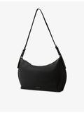 Claudie Pierlot leather shoulder bag with gold-tone logo plaque - British product