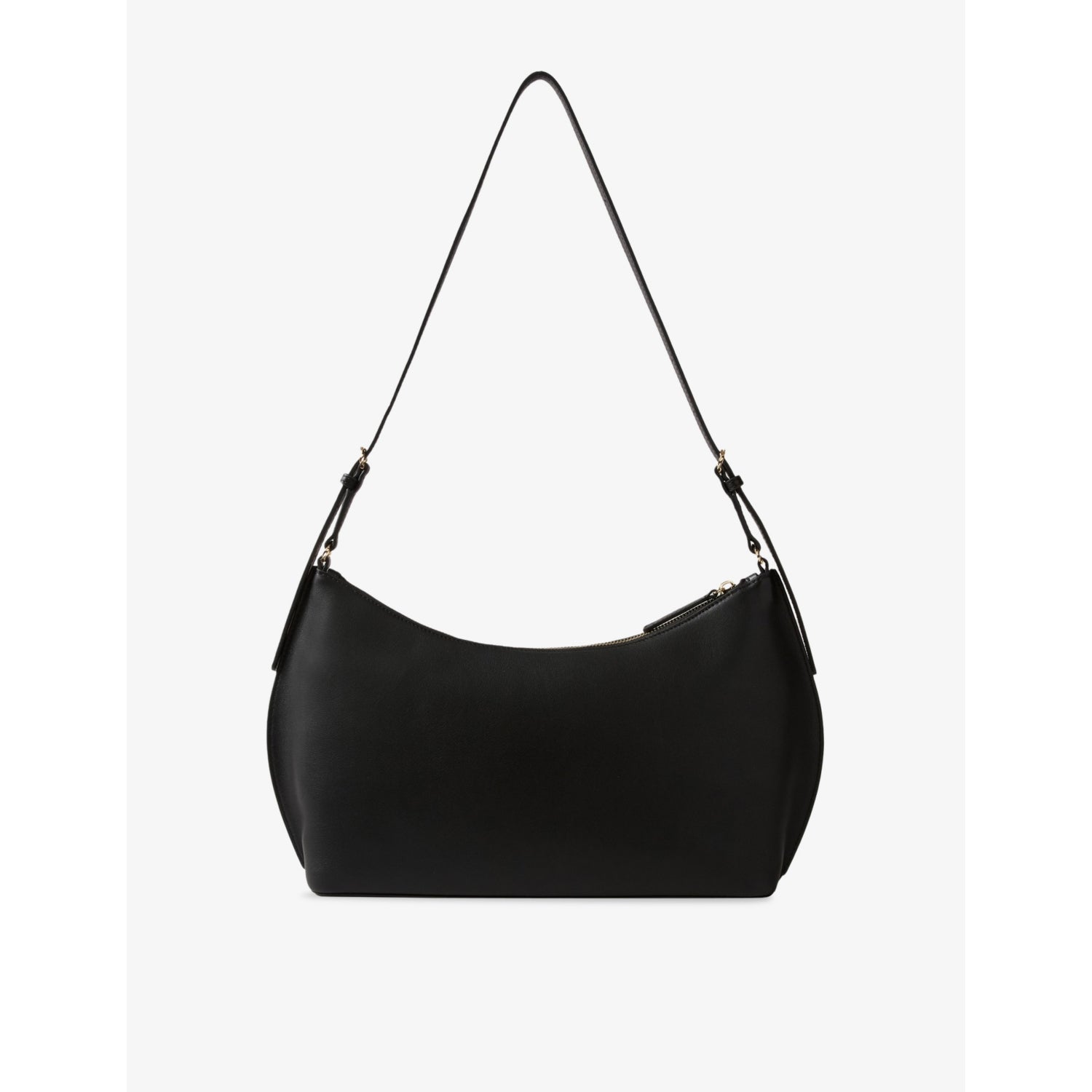 Claudie Pierlot leather shoulder bag with gold-tone logo plaque - British product