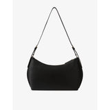 Claudie Pierlot leather shoulder bag with gold-tone logo plaque - British product