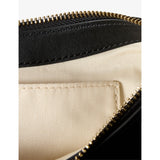 Claudie Pierlot leather shoulder bag with gold-tone logo plaque - British product
