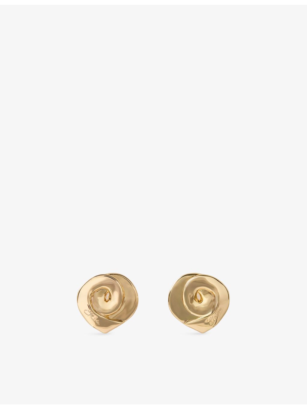Claudie Pierlot gold-plated stud earrings, UK version
