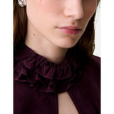 Claudie Pierlot silver-plated brass stud earrings, imported from the UK