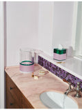 Reflections Copenhagen glossy crystal tissue box 12cm (British brand)