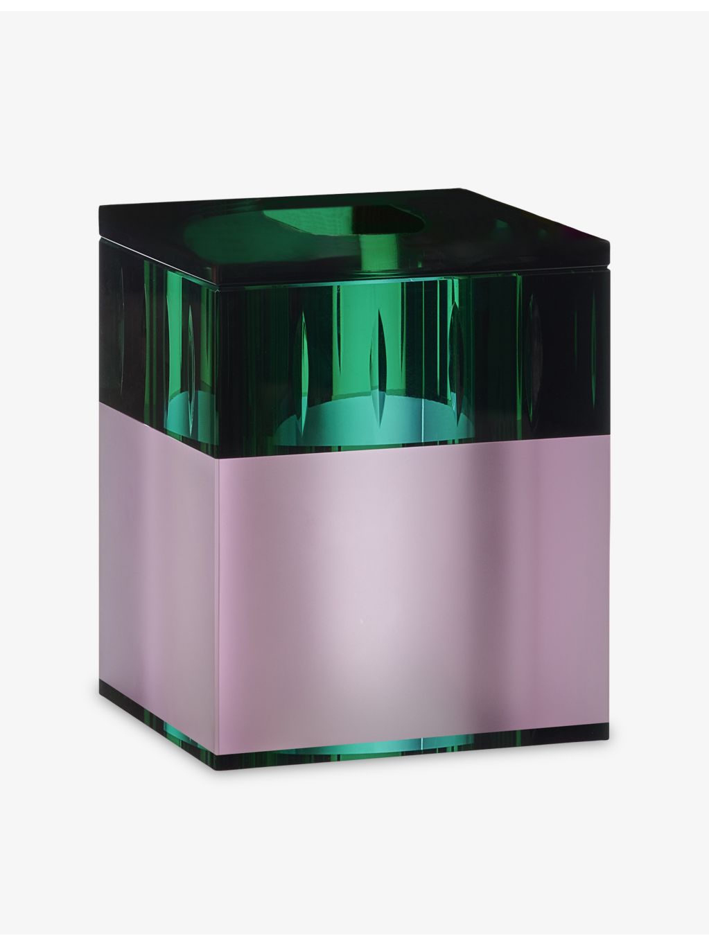 Reflections Copenhagen glossy crystal tissue box 12cm (British brand)