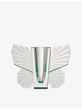 Reflections Copenhagen crystal vase hand-cut engraved 38cm tall, UK version