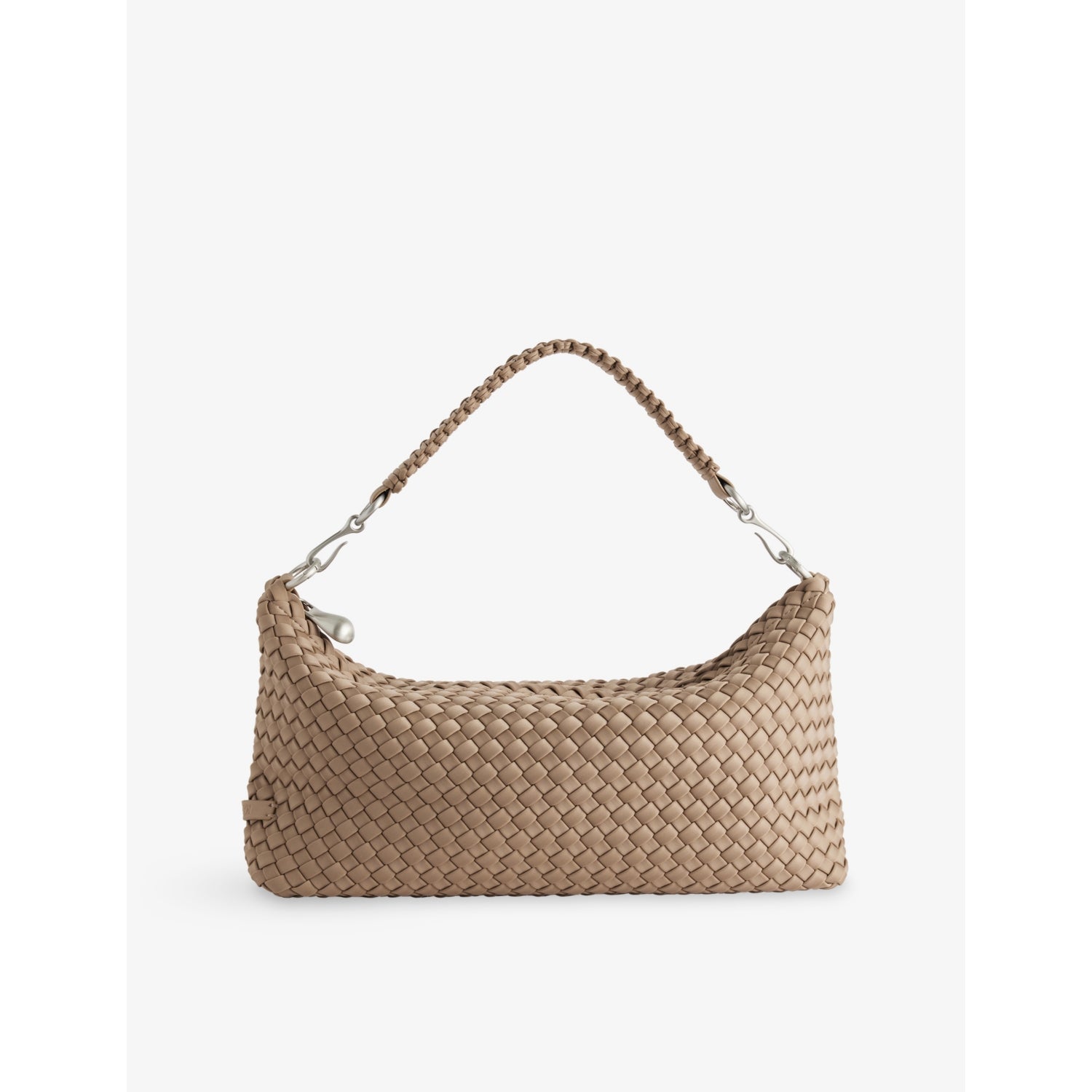 Porto Halfmoon Woven Shoulder Bag - CASHMERE
