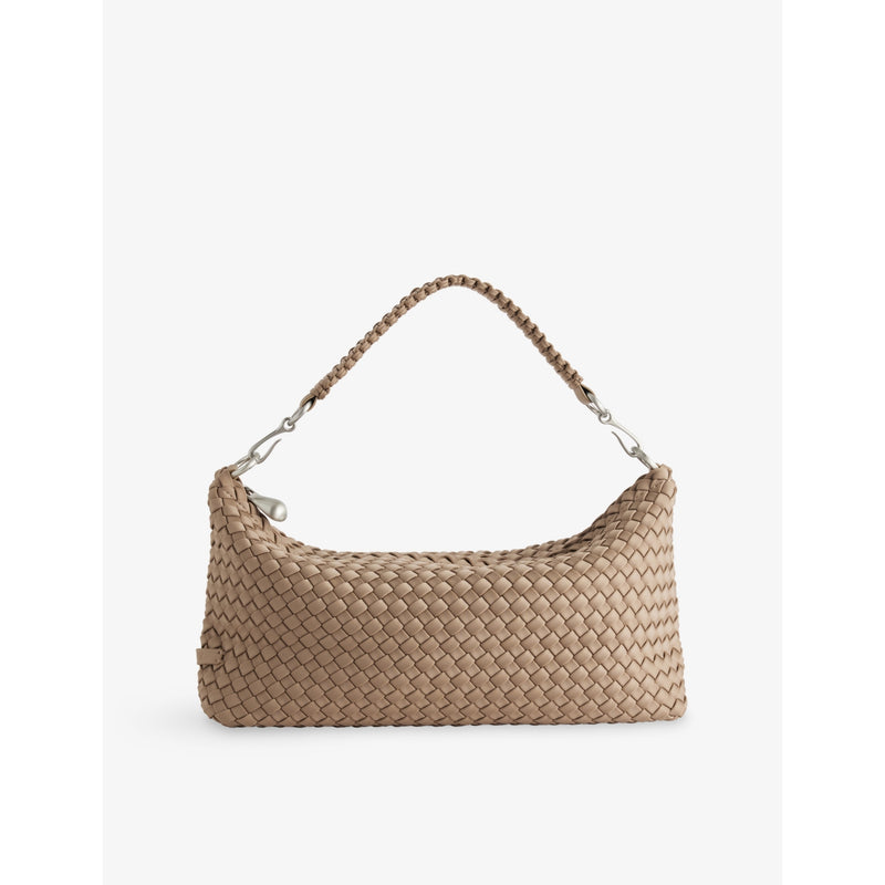 Porto Halfmoon Woven Shoulder Bag - CASHMERE