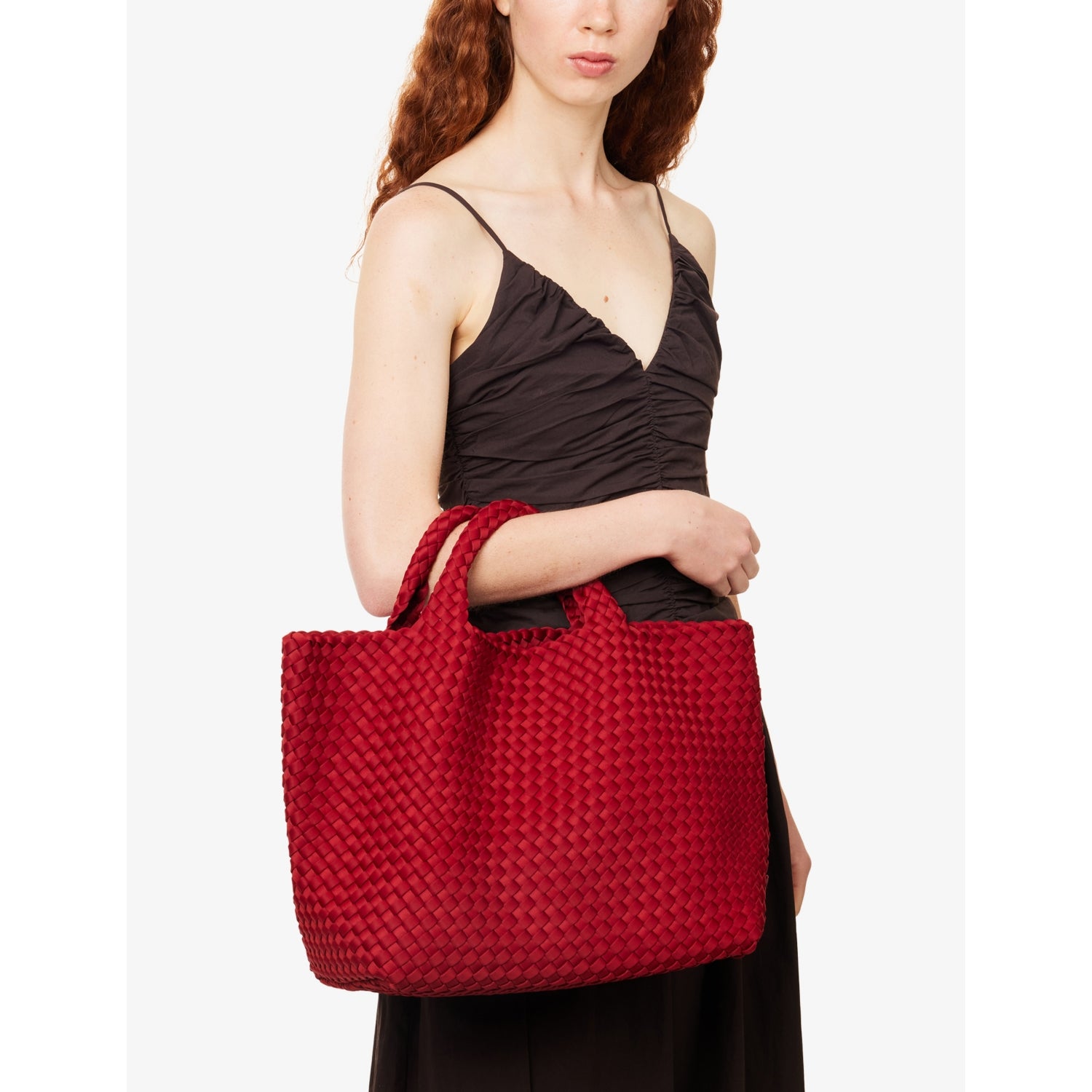 St Barths woven tote bag medium, imported from the UK