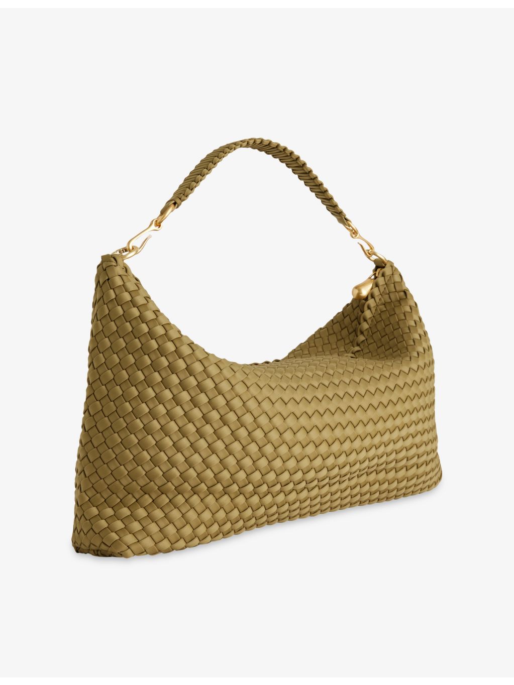 Naghedi half-moon medium woven shoulder bag - British product