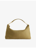 Naghedi half-moon medium woven shoulder bag - British product