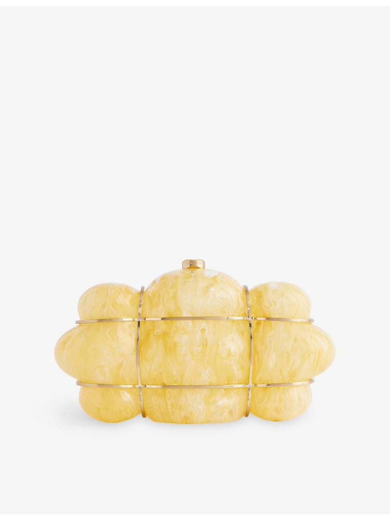 Cult Gaia Bolla acrylic clutch, imported from the UK