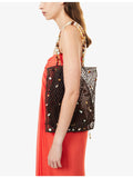 Cult Gaia Mercier netted leather tote bag, imported from the UK