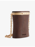 Cult Gaia Goodie wooden wristlet, imported from the UK