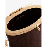 Cult Gaia Goodie wooden wristlet, imported from the UK