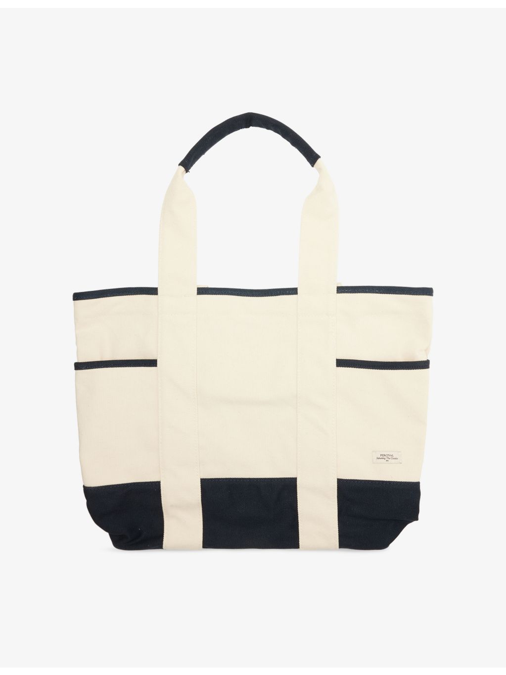 Percival contrast-panel woven tote bag, UK version