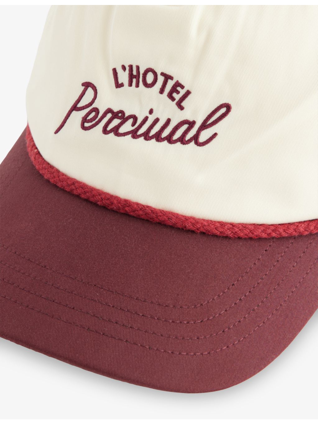 Percival Hotel embroidered trucker cap, UK version