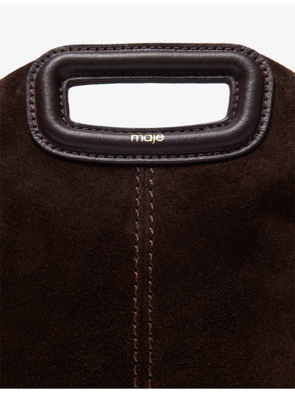 Maje suede shoulder bag with fringing, imported from the UK