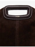 Maje suede shoulder bag with fringing, imported from the UK