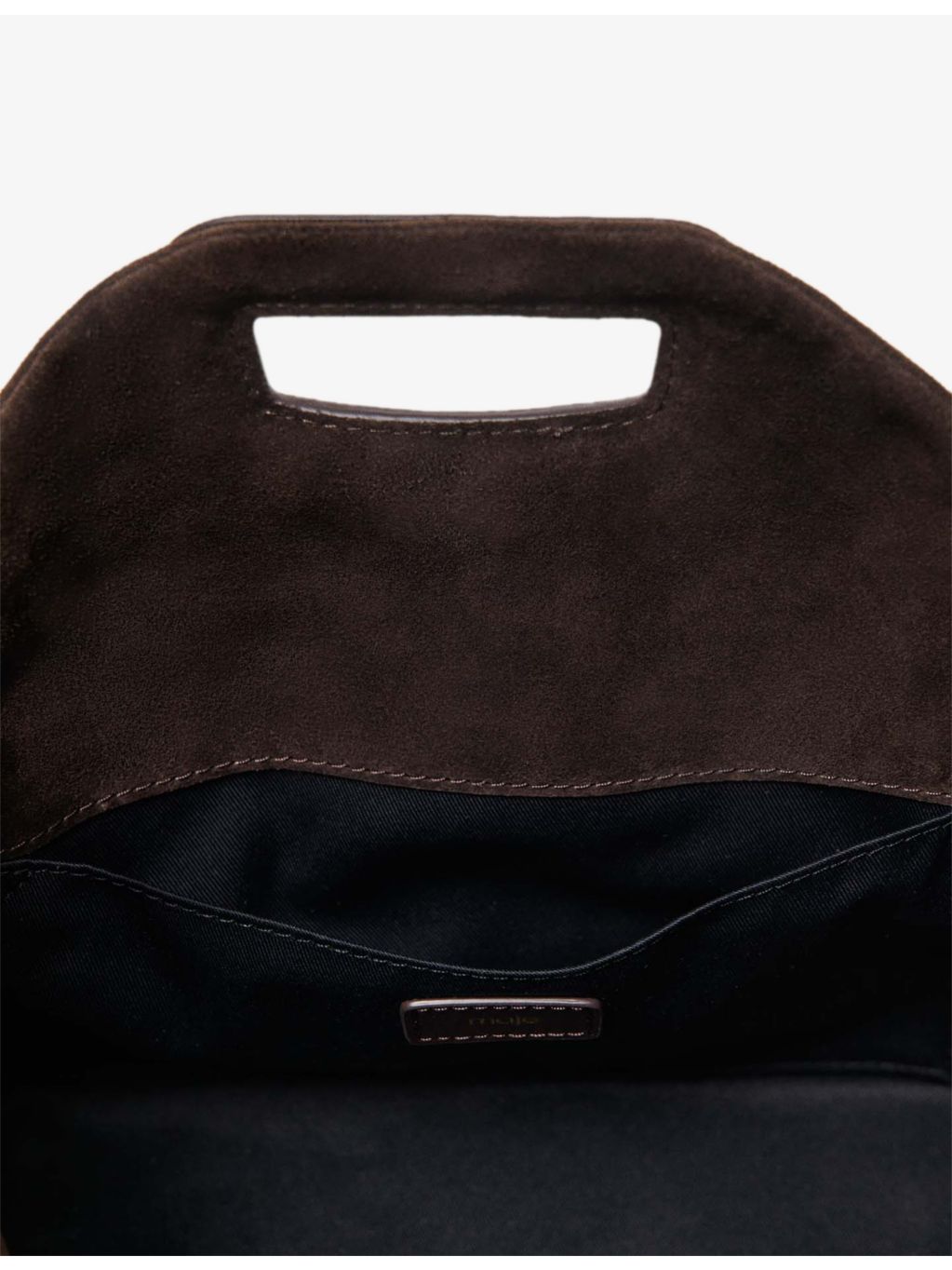 Maje suede shoulder bag with fringing, imported from the UK